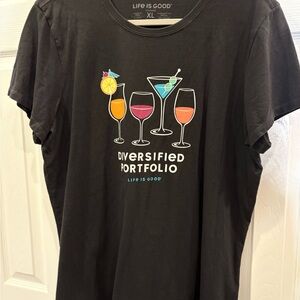 Life Is Good Charcoal Women's T-Shirt